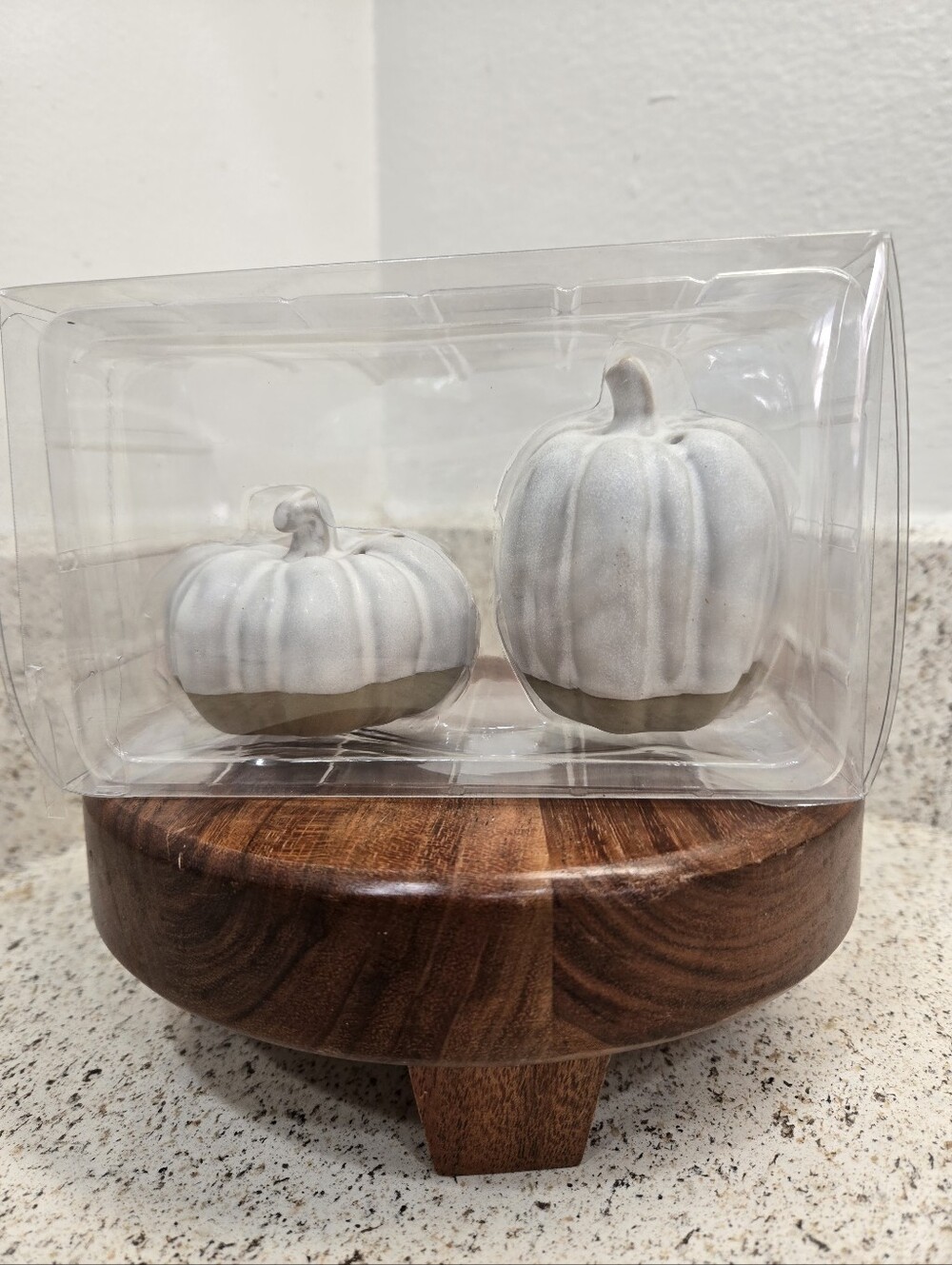 2022 Threshold Stoneware Pumpkin Salt and Pepper Shakers.